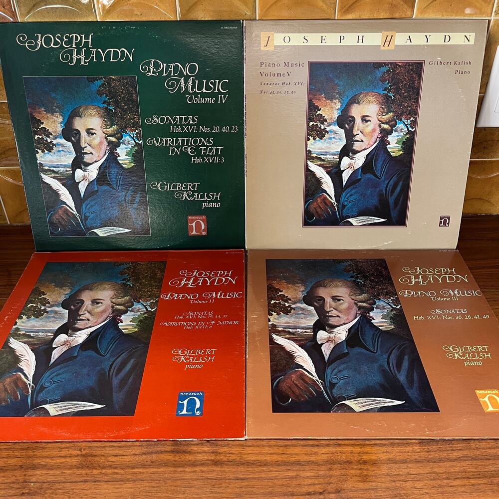 Joseph Haydn Piano Music Vols II - V Sonatas 4x Vinyl LPs Nonesuch